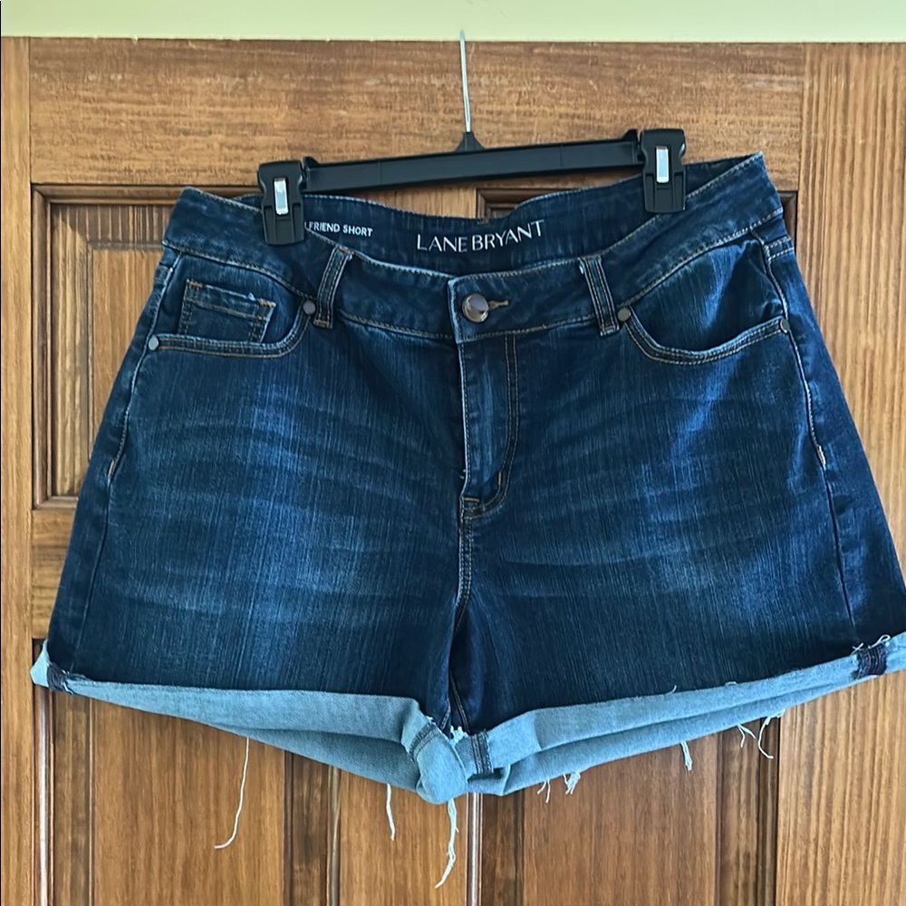 Lane Bryant Girlfriend Denim Shorts Size 14